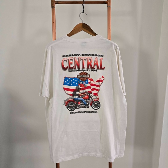 2000 Harley Davidson T-Shirt (USA pocket) - *Grand Island, Nebraska* (Back side) - Picture 7 of 10